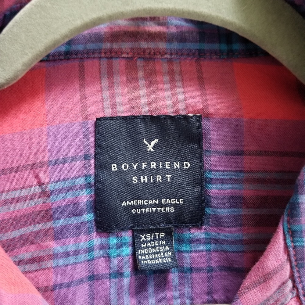 American Eagle plaid button down shirt - Picture 3 of 4